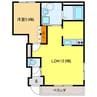 ラビエール 1LDKの間取り