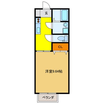 間取図 コーポ加納２