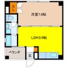 Ｓｔａｔｉｏｎ　Ｖｉｅｗ加納 1LDKの間取り