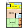 華陽ビル 2DKの間取り