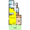 レセンテさくら 1LDKの間取り