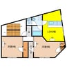 青木ビル（八ツ梅） 2LDKの間取り