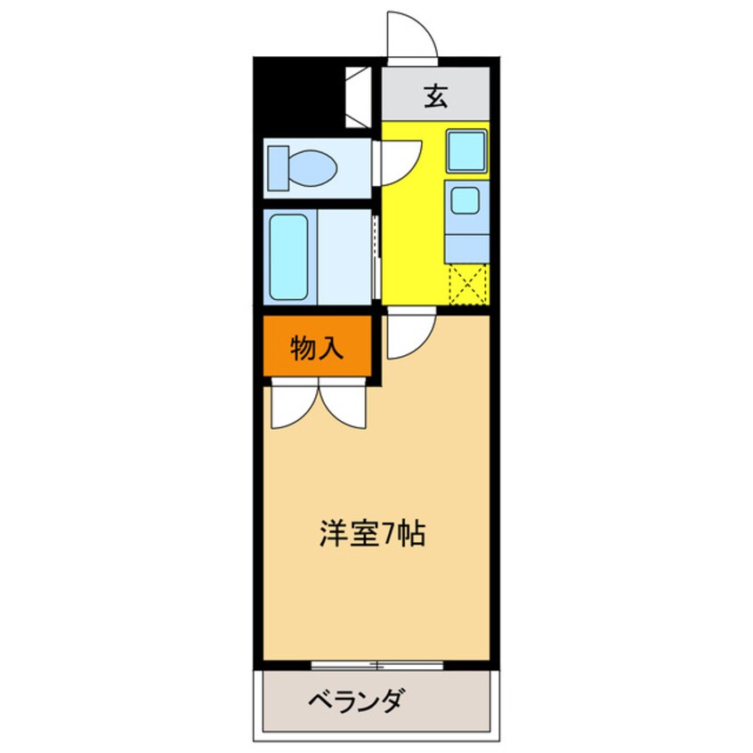 間取図 クレールたつた