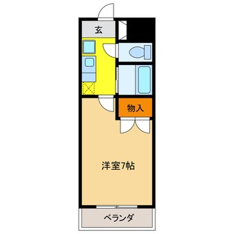 間取図 クレールたつた