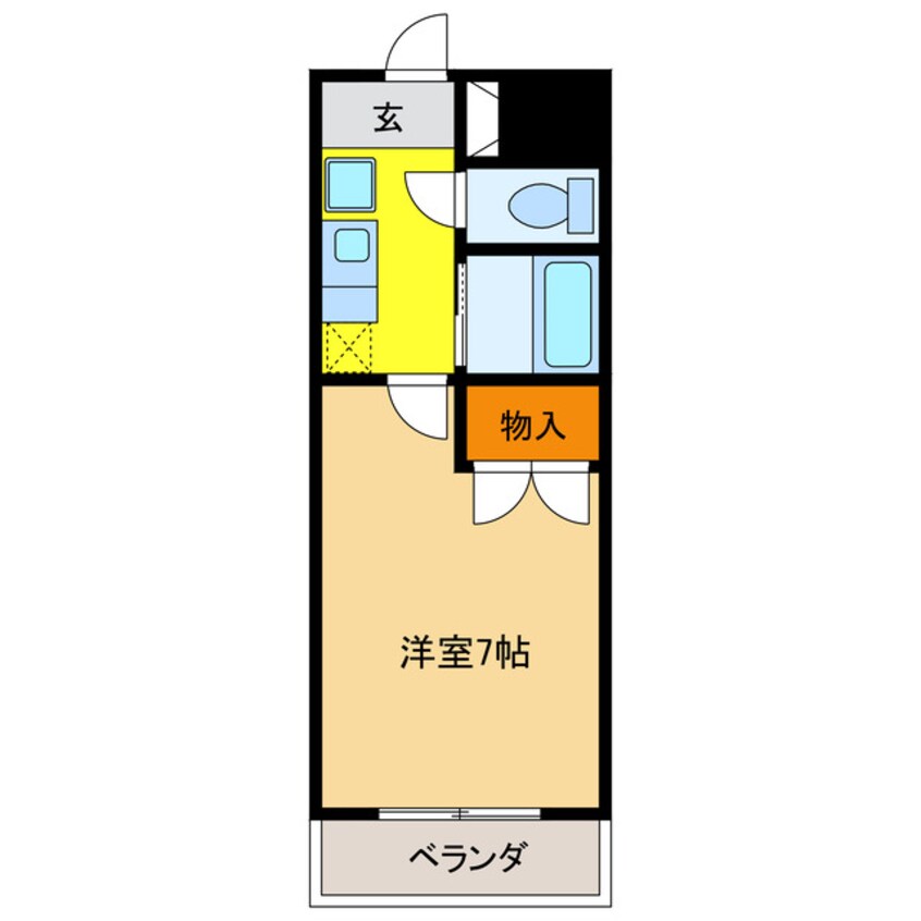 間取図 クレールたつた