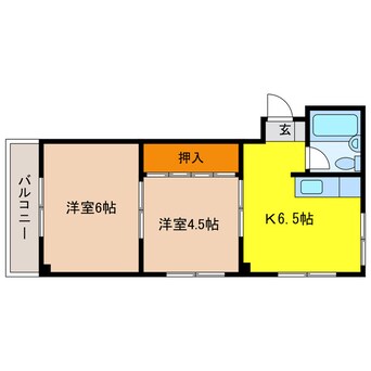 間取図 白山パレドール