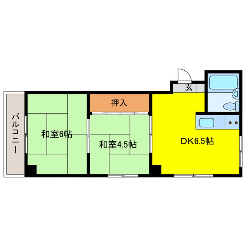 間取図 白山パレドール