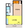 メゾン流水 1LDKの間取り