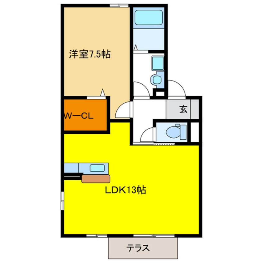 間取図 コートハウス岐陽Ⅱ