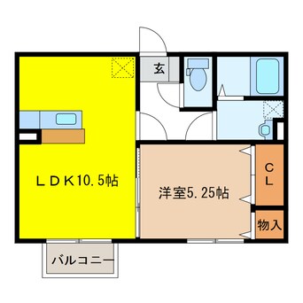 間取図 コートハウス岐陽Ⅱ