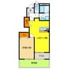 クレシアハイムＹＫ 1LDKの間取り