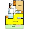 セジュール三松 1LDKの間取り