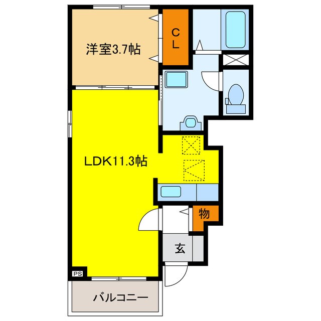 間取り図 クレールⅡ