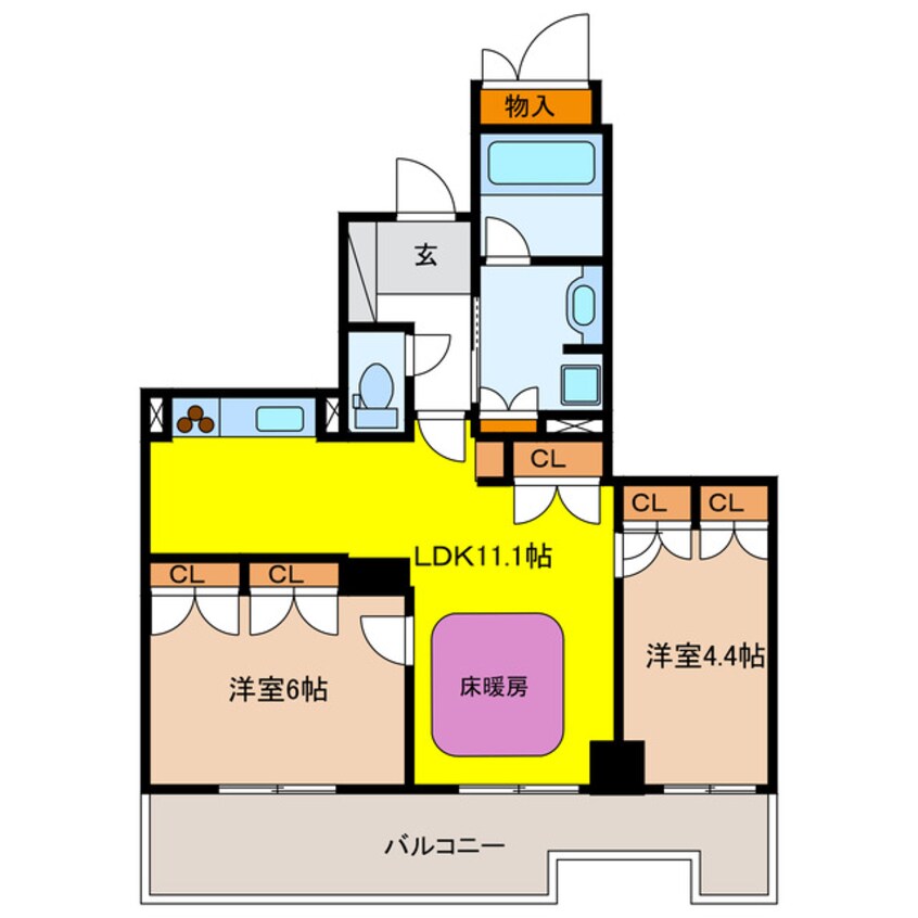 間取図 岐阜シティータワー43