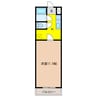ＭＵヒルズ庵町 1Kの間取り
