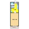 ＭＵヒルズ庵町 1Kの間取り
