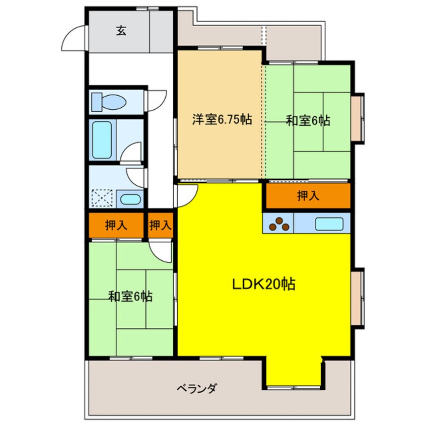 間取図 エスポア田神