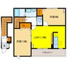 グランツ 2LDKの間取り