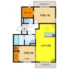 D-room AZUSA 2LDKの間取り