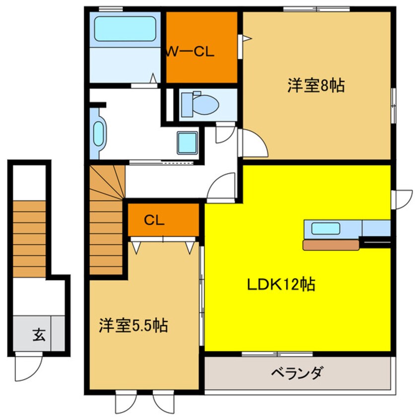 間取図 エクセルサワダＡ