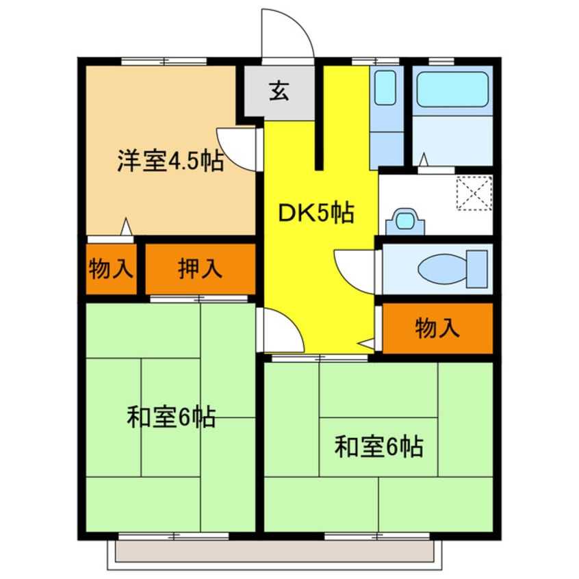 間取図 メモリアルOGISO