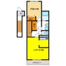ソレイユⅡ 1LDKの間取り