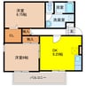 パークハイム　A・B 2DKの間取り