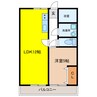 ラティーナ岐阜 1LDKの間取り