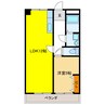 ラティーナ岐阜 1LDKの間取り
