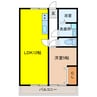 ラティーナ岐阜 1LDKの間取り