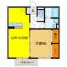 アスタリスク 1LDKの間取り