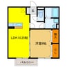 アスタリスク 1LDKの間取り
