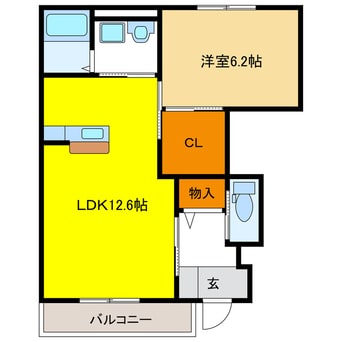 間取図 ボヌール・ハル