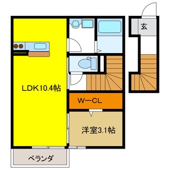 間取図 メイユール安良田