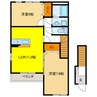 ラピス 2LDKの間取り