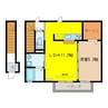 Maison de chocola 1LDKの間取り