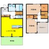 ローズルージュ 2LDKの間取り