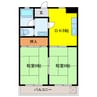 アルソリエート岐阜高砂 2DKの間取り
