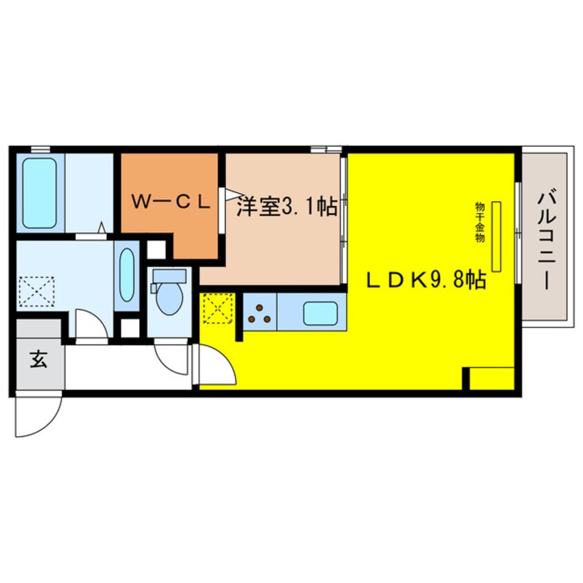 間取図 ベルエア岐阜