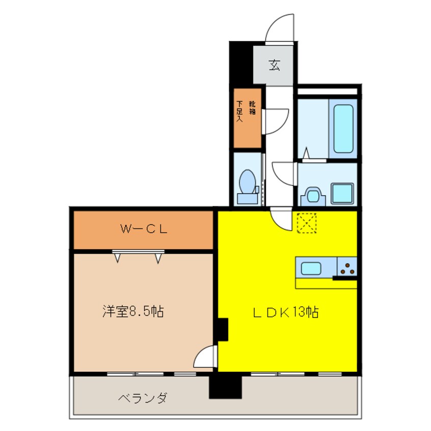 間取図 ペリエ　ジュエ