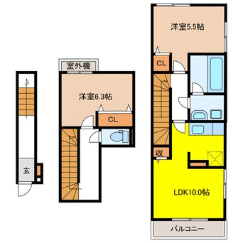 間取図 シャルムソレイユ