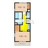 メイユール東丸 2Kの間取り