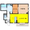 Ｈｉｌｌｓ301 1LDKの間取り