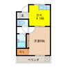 坂野ビル 1DKの間取り