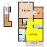 デュソレイユメゾンK 1LDKの間取り
