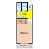 スカイピア・ソロ 1Kの間取り