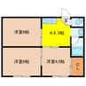 金岡ビル 3Kの間取り