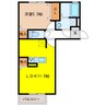 アンシャンテ 1LDKの間取り