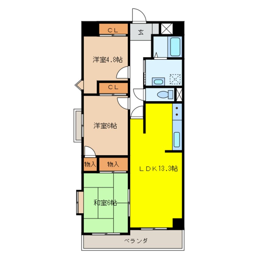 間取図 日本泉ビル