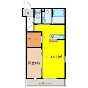 間取図 Riqueza竜田町